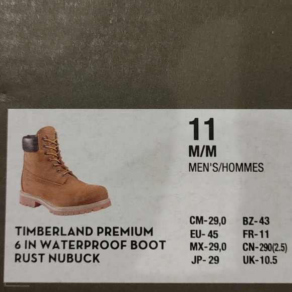 Timberland Boots Rust Nubuck - Picture 6 of 6